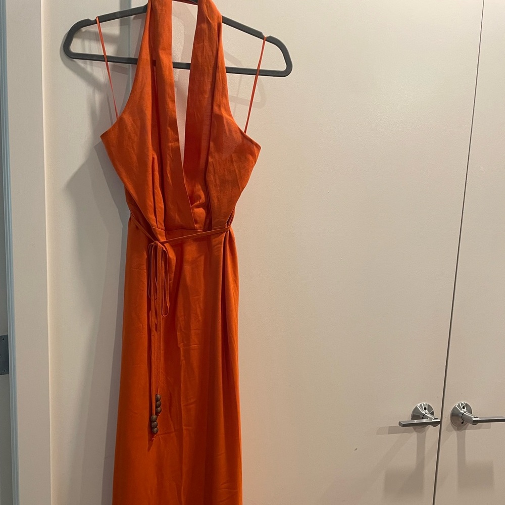 H&M Tropical Orange Dress